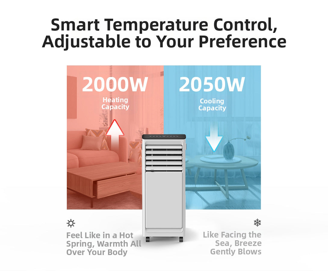 9000BTU air Conditioner for Home Bedroom Household Remote Control APP cooling and heating Portable AC air Conditioner