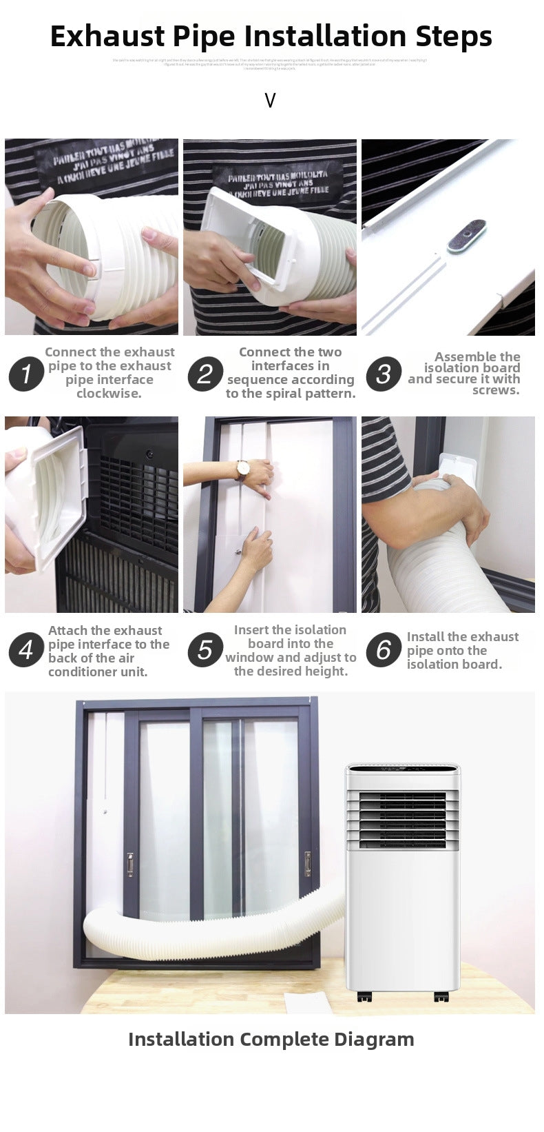 Portable Air Conditioner for Home Office Cooling Energy Efficient Mobile AC Unit with APP and Remote Control