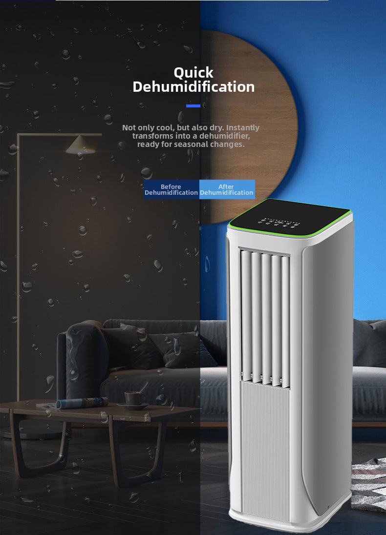 Air Cooling and Heating 14000BTU Room Household AC Portable Air Conditioner with Heater for Home