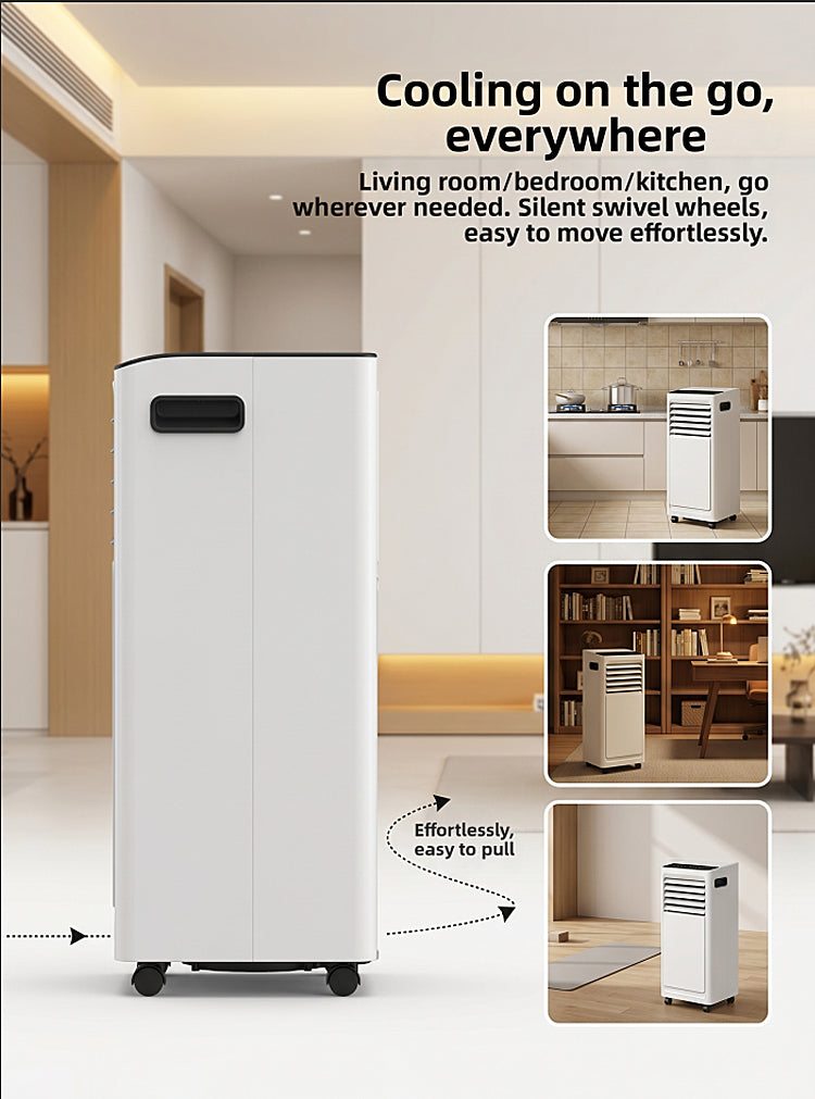 9000BTU air Conditioner for Home Bedroom Household Remote Control APP cooling and heating Portable AC air Conditioner