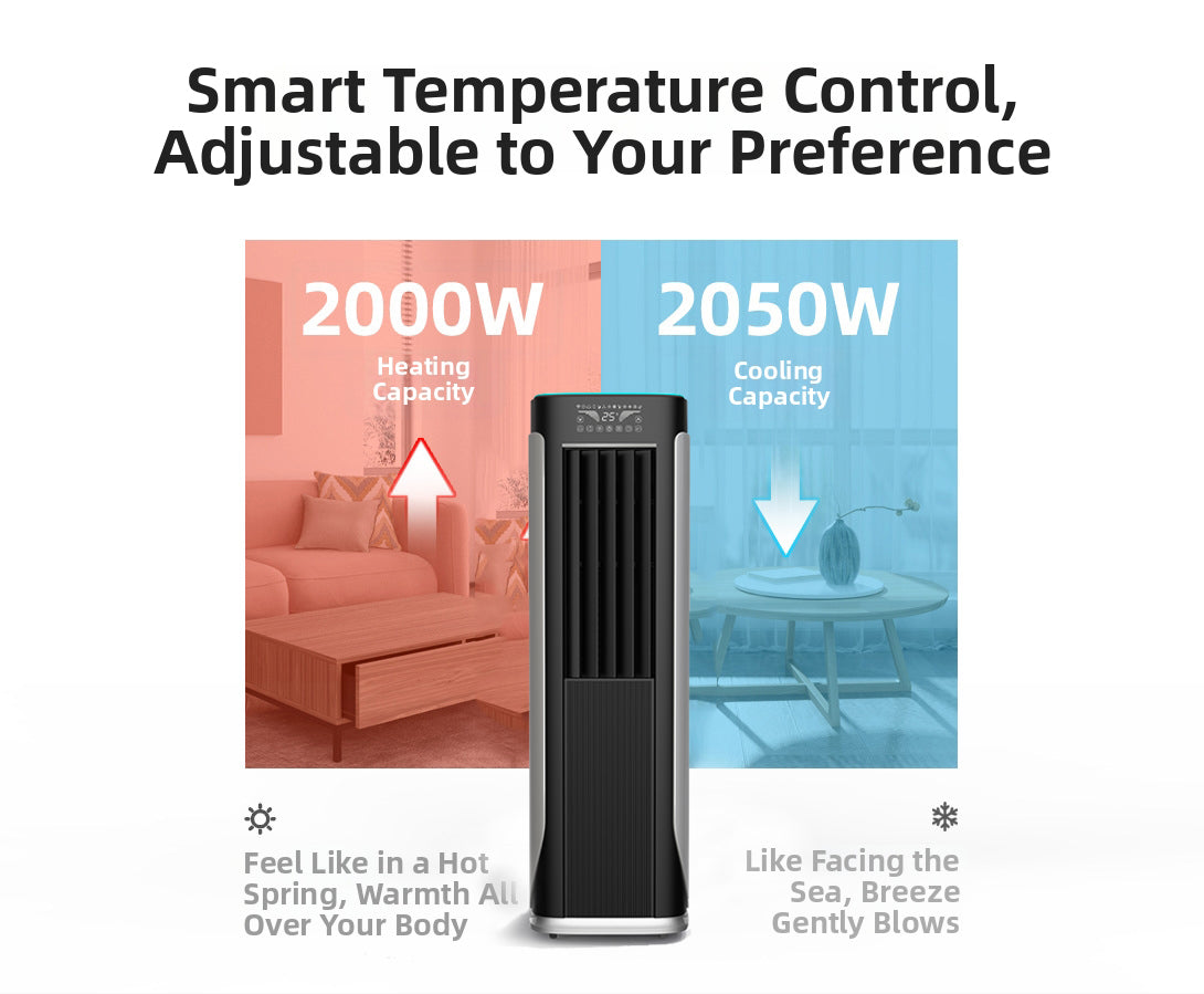 Portable Air Conditioner for Home Office Cooling Energy Efficient Mobile AC Unit with APP and Remote Control