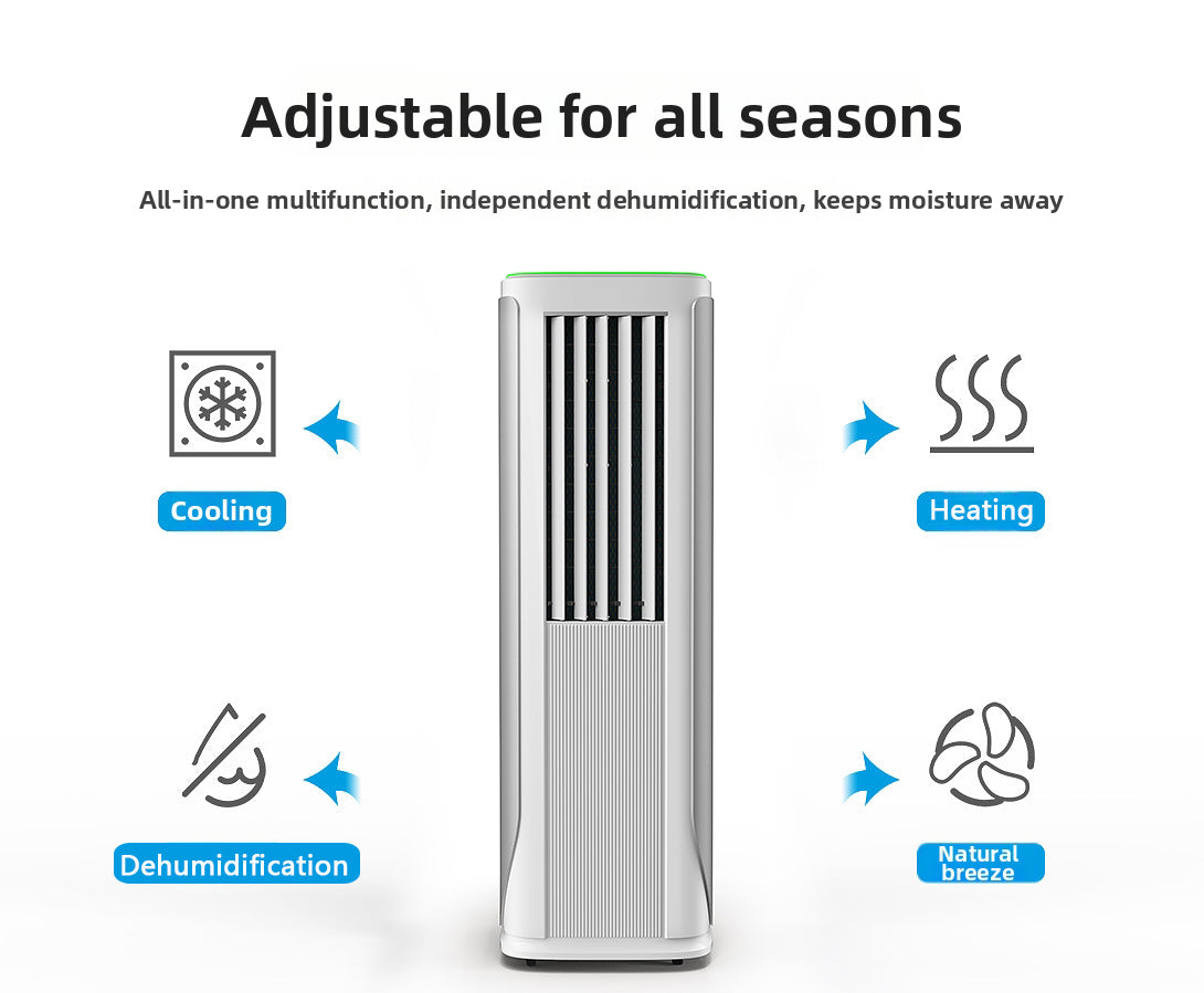 Air Cooling and Heating 14000BTU Room Household AC Portable Air Conditioner with Heater for Home